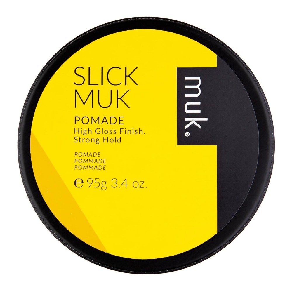 Muk Haircare Slick Muk High Gloss Pomade, 3.4oz - Strong Hold, High Gloss Pomade for Men, Humidity Resistant, Water Soluble, Coconut Vanilla Bean Fragrance Muk Haircare Slick Muk High Gloss Pomade, 3.4oz - Strong Hold, High Gloss Pomade for Men, Humidity Resistant, Water Soluble, Coconut Vanilla Bean Fragrance