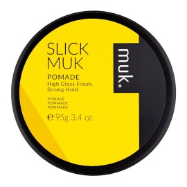 Muk Haircare Slick Muk High Gloss Pomade, 3.4oz - Strong Hold, High Gloss Pomade for Men, Humidity Resistant, Water Soluble, Coconut Vanilla Bean Fragrance Muk Haircare Slick Muk High Gloss Pomade, 3.4oz - Strong Hold, High Gloss Pomade for Men, Humidity Resistant, Water Soluble, Coconut Vanilla Bean Fragrance