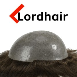 Lordhair Toupee for Men with 100% Human Hair, 0.08mm Natural Skin Hair Pieces Replacement for Men Base Size 8x10 inch Mens Toupee V-looped Hair System Dark Light Brown 3 Lordhair Toupee for Men with 100% Human Hair, 0.08mm Natural Skin Hair Pieces Replacement for Men Base Size 8x10 inch Mens Toupee V-looped Hair System Dark Light Brown 3