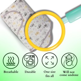 Miracle Blanket Swaddle Wrap - Help Your Newborn Sleep Longer - Soft & Secure Sleep Sack for Infants - Easy-to-Use Swaddling Blanket for a Calm Baby (Mint)