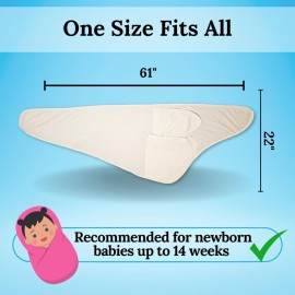 Miracle Blanket Swaddle Wrap - Help Your Newborn Sleep Longer - Soft & Secure Sleep Sack for Infants - Easy-to-Use Swaddling Blanket for a Calm Baby (Mint)