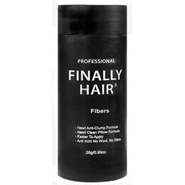 Hair Building Fibers Dark Brown Hair Loss Concealer Fiber 28 Gram .99oz Refillable Bottle by Finally Hair (use our Dark Chocolate Brown for darker)