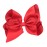 WD2U Girls 6 Classic Style Boutique Grosgrain Hair Bow French Clip Barrette (Red)