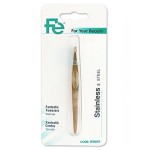 Fe Fantastic Tweezer, Silver, One Size - Premium Stainless Steel, Precision-Aligned Tips for Effortless Hair Removal