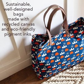 MAIKA Recycled Canvas Small Travel Pouch, Echo Tangerine