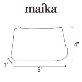 MAIKA Recycled Canvas Small Travel Pouch, Echo Tangerine