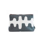 MAIKA Recycled Canvas Large Travel Pouch, Echo Charcoal
