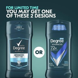 Unilever Degree Men Antiperspirant Deodorant, Cool Rush, 2.7 Ounce