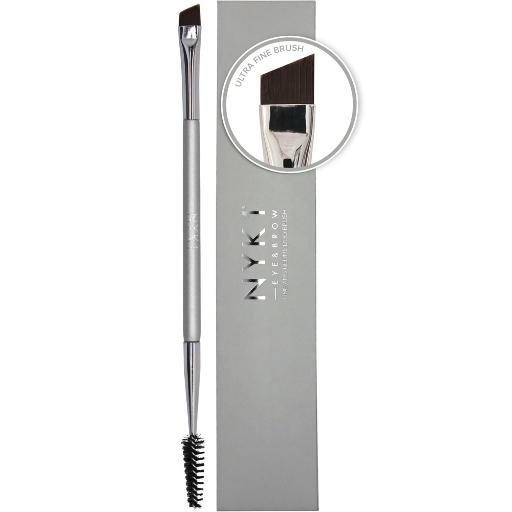 NYK1 Angled Eyebrow Brush And Spoolie Combo (Precision Applicator) Eyelash Brush And Brow Brushes For Eyebrows Grooming & Defining - Dual Ended Eyebrow Spoolie For Filling & Shaping Brows and Lashes NYK1 Angled Eyebrow Brush And Spoolie Combo (Precision Applicator) Eyelash Brush And Brow Brushes For Eyebrows Grooming & Defining - Dual Ended Eyebrow Spoolie For Filling & Shaping Brows and Lashes