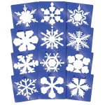 Roylco 1434845 Super Snowflake Stencil, 8 Size