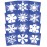 Roylco 1434845 Super Snowflake Stencil, 8 Size