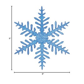 Roylco 1434845 Super Snowflake Stencil, 8 Size