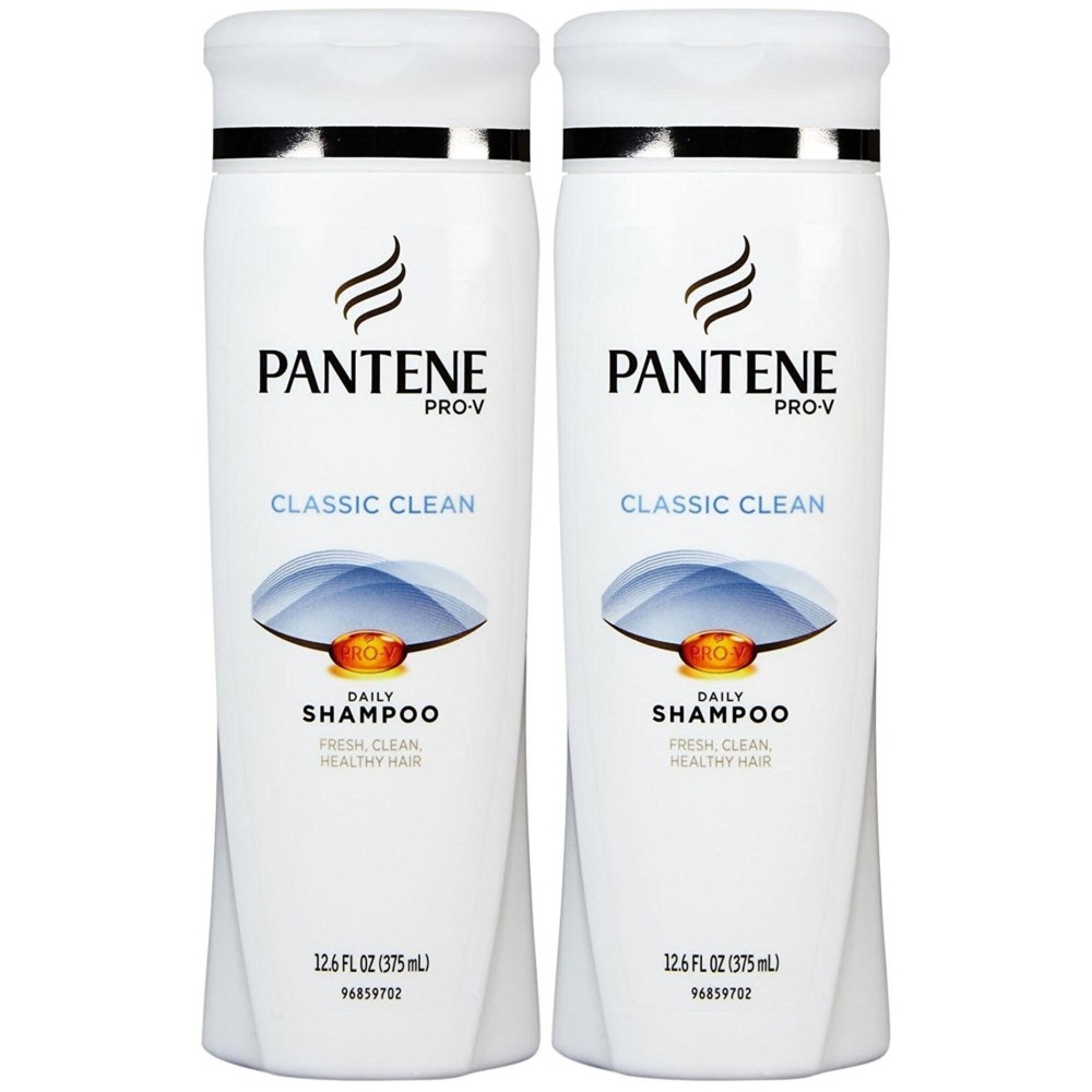Pantene Pro-V Classic Clean Shampoo, 12.6 Fl Oz (Pack of 2)