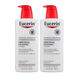 Eucerin Lotion Original Healing, 16.9 Fl Oz (Pack of 2)