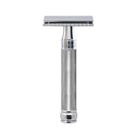 Edwin Jagger DE89KN14BL Reusable Classic Double Edge Safety Razor for Men (Knurled) Edwin Jagger DE89KN14BL Reusable Classic Double Edge Safety Razor for Men (Knurled)