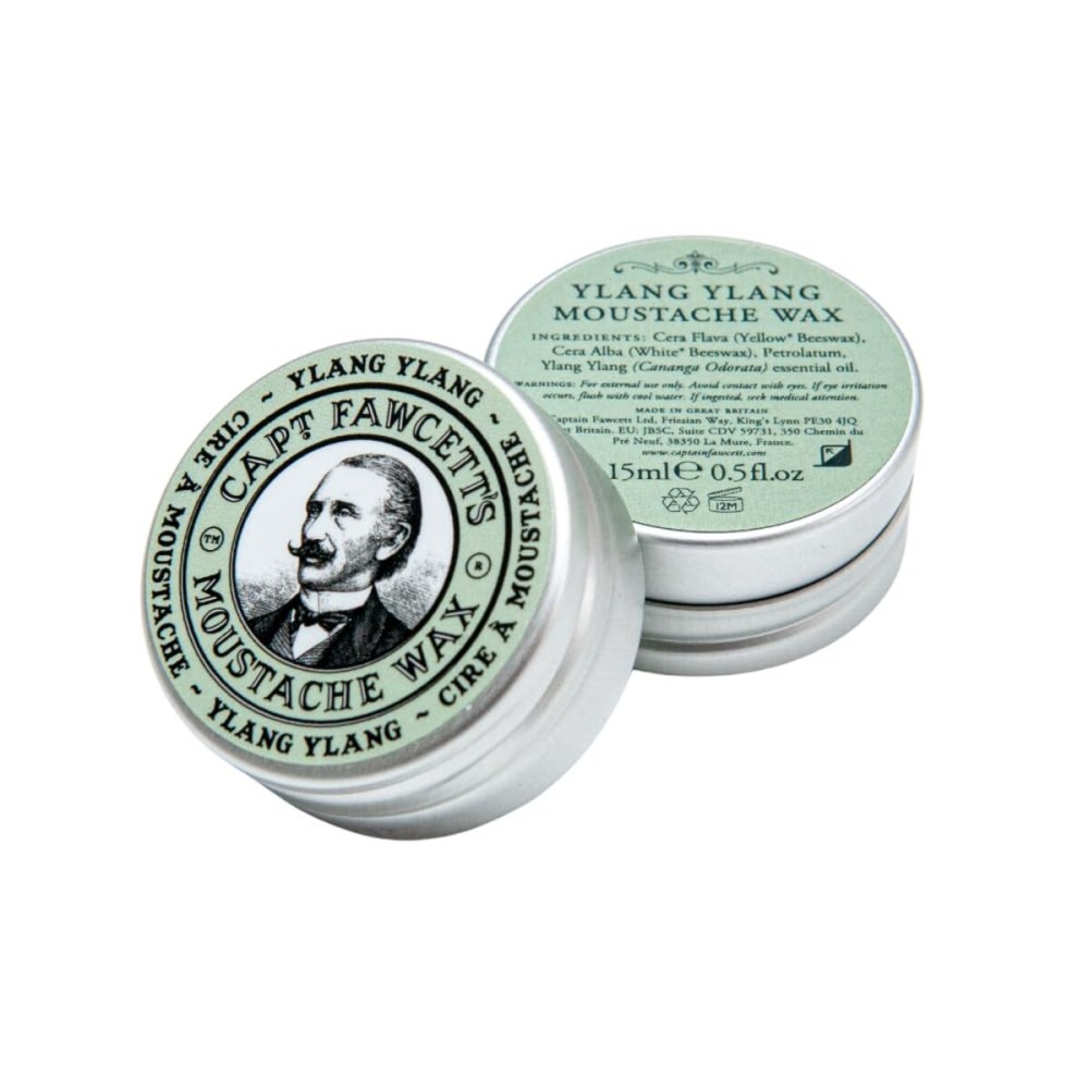 Captain Fawcetts Moustache Wax - Ylang Ylang (16ml) Captain Fawcetts Moustache Wax - Ylang Ylang (16ml)