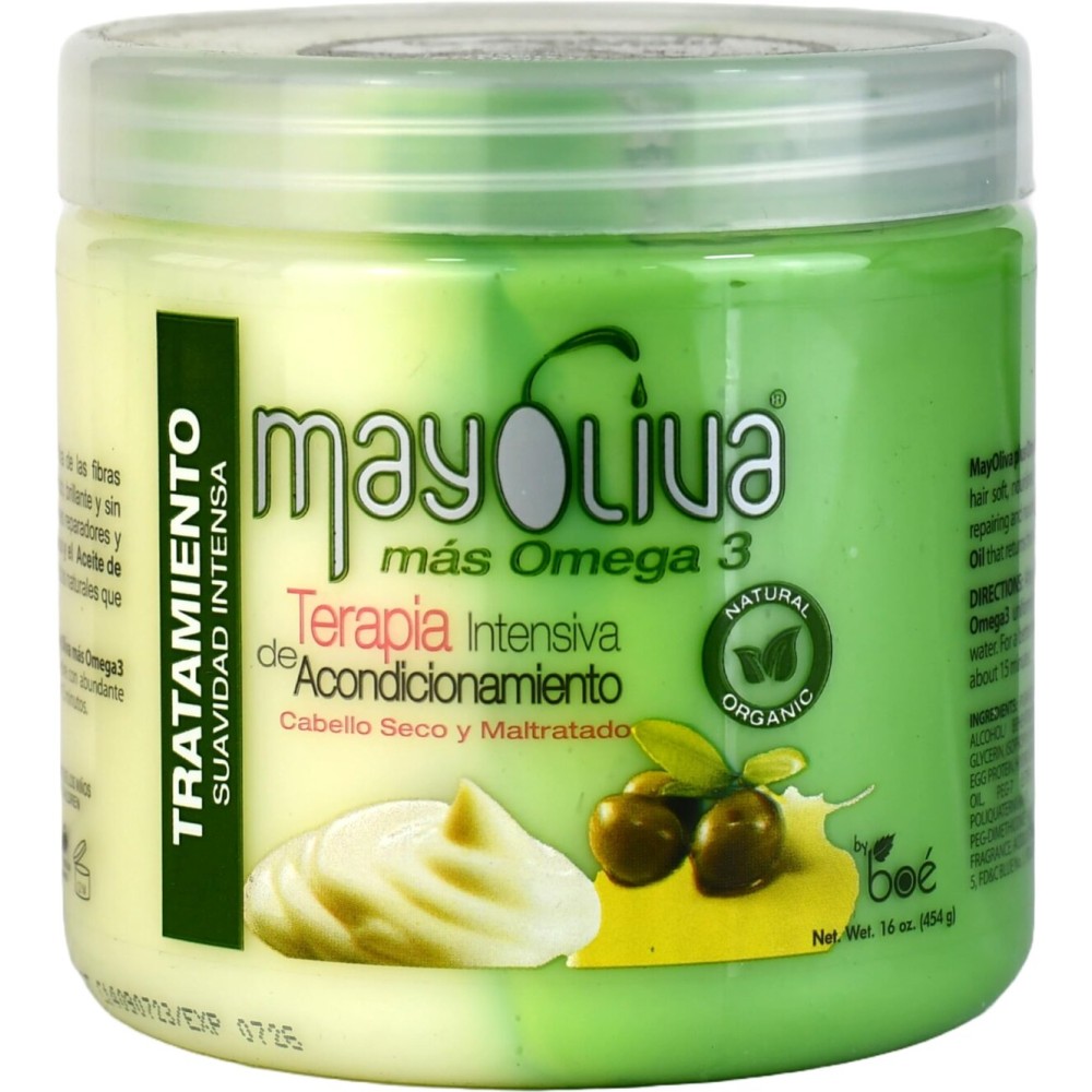 BOE Mayoliva Omega 3 Intensive Conditioning Therapy for Dry and Damaged Hair - 16 Oz, 16 Ounces BOE Mayoliva Omega 3 Intensive Conditioning Therapy for Dry and Damaged Hair - 16 Oz, 16 Ounces