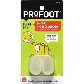 ProFoot Vita-Gel Toe Spacer 2 Each (Pack of 3)