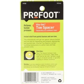 ProFoot Vita-Gel Toe Spacer 2 Each (Pack of 3) ProFoot Vita-Gel Toe Spacer 2 Each (Pack of 3)