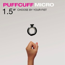 PuffCuff Micro 1.5 Hair Clamps, For All Natural, Thick, Curly, Kinky, Textured, Locs or Braided Hair | Painless, Damage-Free Styling Tool, Black, 5 Pieces PuffCuff Micro 1.5 Hair Clamps, For All Natural, Thick, Curly, Kinky, Textured, Locs or Braided Hair | Painless, Damage-Free Styling Tool, Black, 5 Pieces