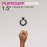 PuffCuff Micro 1.5 Hair Clamps, For All Natural, Thick, Curly, Kinky, Textured, Locs or Braided Hair | Painless, Damage-Free Styling Tool, Black, 5 Pieces