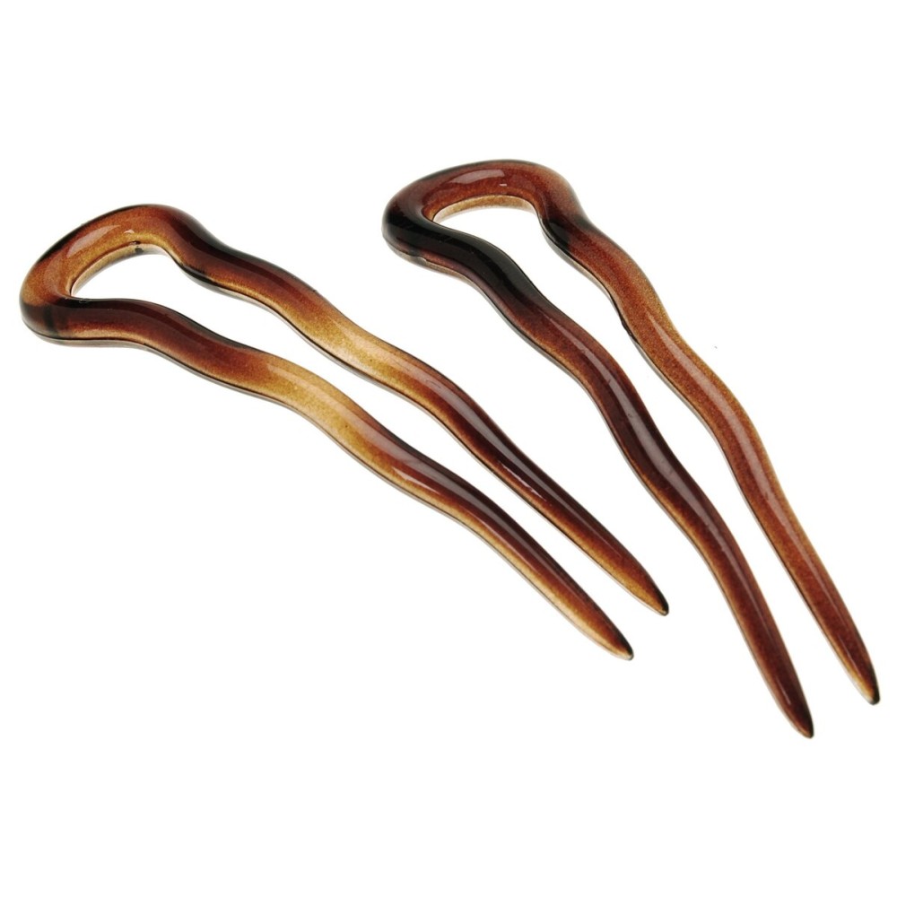 France Luxe Small Hair Pin Pair - Tortoise France Luxe Small Hair Pin Pair - Tortoise