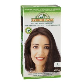 Corpore Sano Permanent Hair Colour-Does Not Contain: PPD, AMMONIA, RESORCINOL, PARABENS.Same as Naturvital (~ 4 Chestnut)