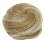 CAISHA 100% HUMAN HAIR Bun Updos Hair Piece Hepburn Scrunchie Blonde Mix H311a