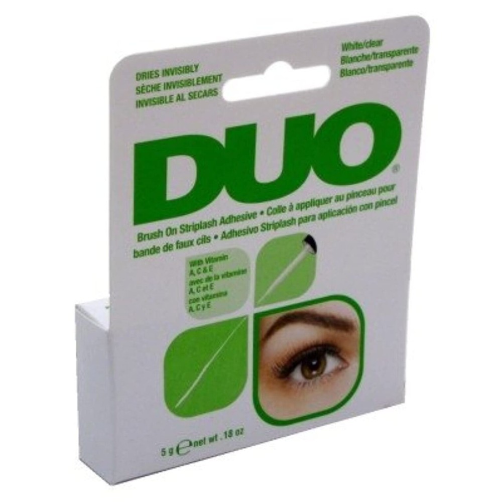 Duo Brush-On Striplash Adhesive White/Clear 0.18 Ounce (5.3ml) (3 Pack) Duo Brush-On Striplash Adhesive White/Clear 0.18 Ounce (5.3ml) (3 Pack)