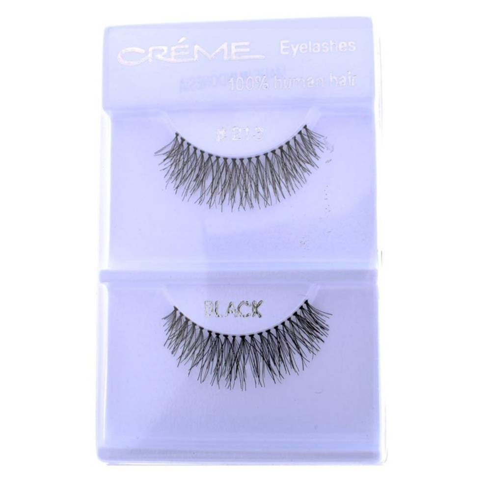 6 Pairs Crme 100% Human Hair Natural False Eyelash Extensions 213 6 Pairs Crme 100% Human Hair Natural False Eyelash Extensions 213