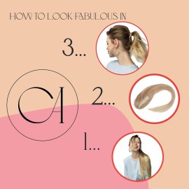 CAISHA 28 Extra Long Straight Ponytail Hairpiece Heat-resistant Synthetic Fibres Brown H80