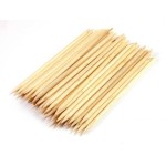 JOVANA 150pcs Nail Art Orange Wood Sticks Cuticle Pusher Remover Manicure Pedicure Tool 120mm