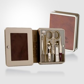 Korean Nail Clippers! Three Seven (777) Travel Manicure Grooming Kit Nail Clipper Set (6 PCs, 5300WG), MADE IN KOREA, SINCE 1975