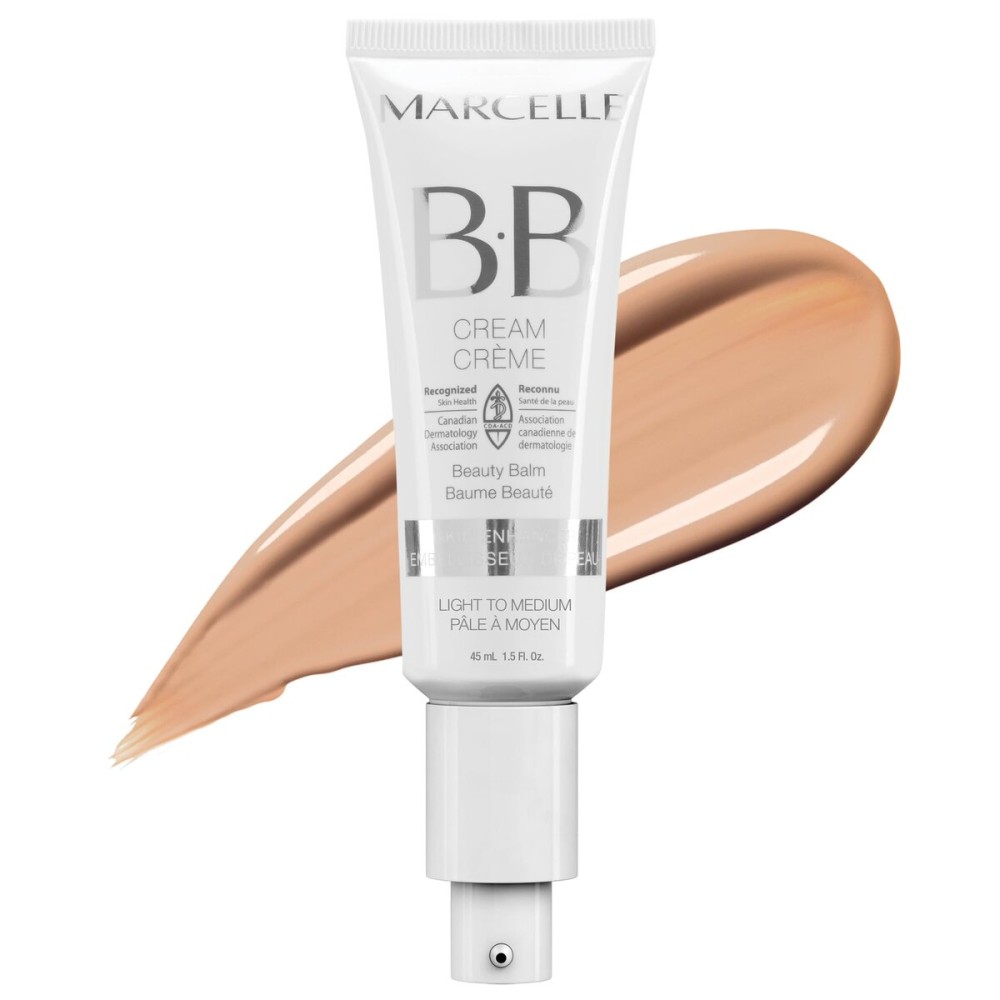 Marcelle BB Cream Beauty Balm, Light to Medium, Tinted Moisturizer, Skin Enhancer, Lightweight, Hydrating, Hypoallergenic, Non-Comedogenic, Fragrance-Free, Paraben-Free, Oil-Free, Cruelty-Free, 45 mL Marcelle BB Cream Beauty Balm, Light to Medium, Tinted Moisturizer, Skin Enhancer, Lightweight, Hydrating, Hypoallergenic, Non-Comedogenic, Fragrance-Free, Paraben-Free, Oil-Free, Cruelty-Free, 45 mL