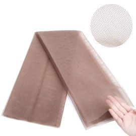 GEX Swiss Lace Net for Making Lace Wig Closure Caps Toupee, Foundation Wig Accessories- 1/4 Yard (18x20), Blonde Color