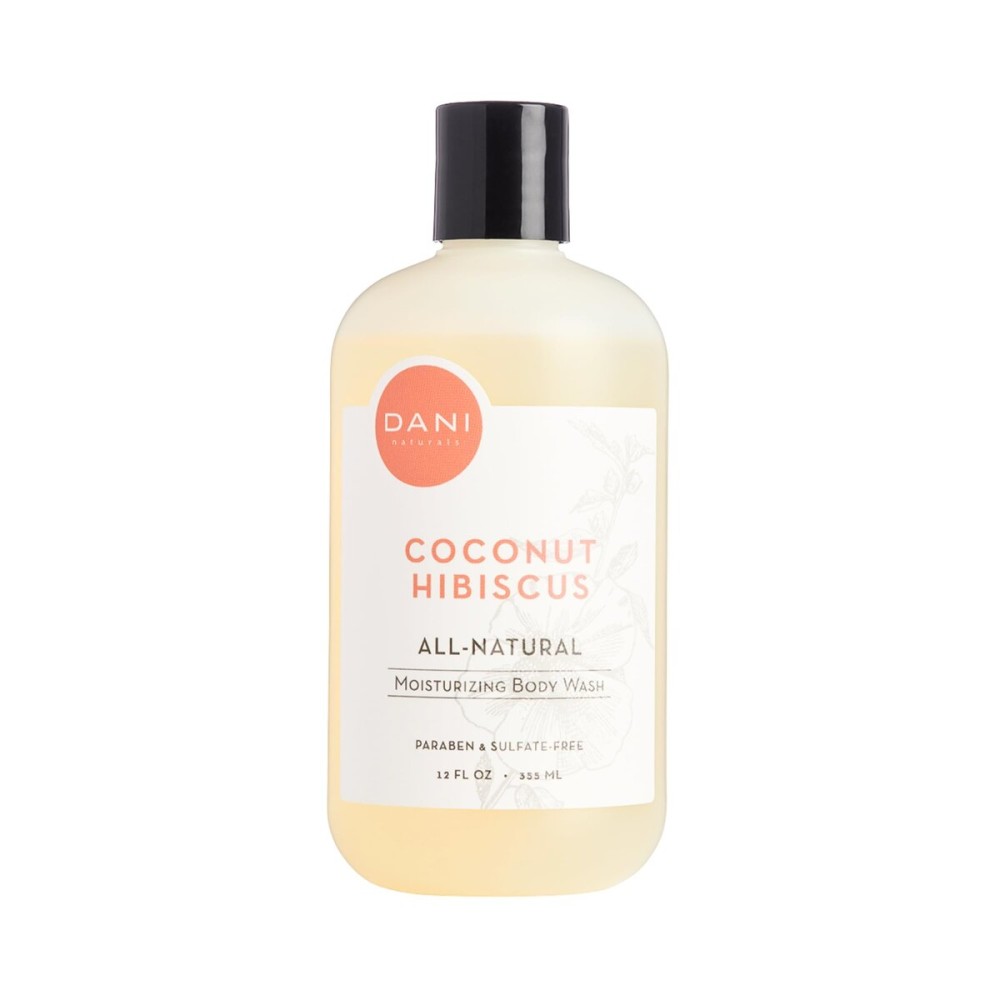 DANI Naturals Moisturizing Body Wash - Tropical Coconut Hibiscus Scent with Organic Aloe Vera & Natural Glycerin - Paraben & Sulfate-Free Shower Gel - 12 oz - Vegan & Cruelty-Free DANI Naturals Moisturizing Body Wash - Tropical Coconut Hibiscus Scent with Organic Aloe Vera & Natural Glycerin - Paraben & Sulfate-Free Shower Gel - 12 oz - Vegan & Cruelty-Free