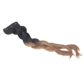 Tressmatch 16-18 Remy Human Hair Clip in Extensions Thick to Ends Ombre Brunette/Dark Brown to Medium/Chestnut Brown 9 Pieces(pcs) Full Head Volume Set [Set Weight:4.6oz/130grams]