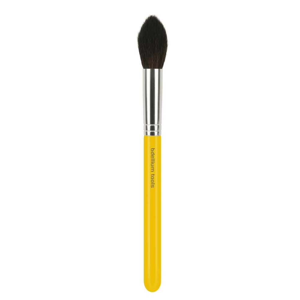 Bdellium Tools Professional Makeup Brush - Studio Series 944 Tapered Contour - With Mix of Soft Synthetic & Natural Fibers, For Adding Dimension (Yellow, 1pc)
