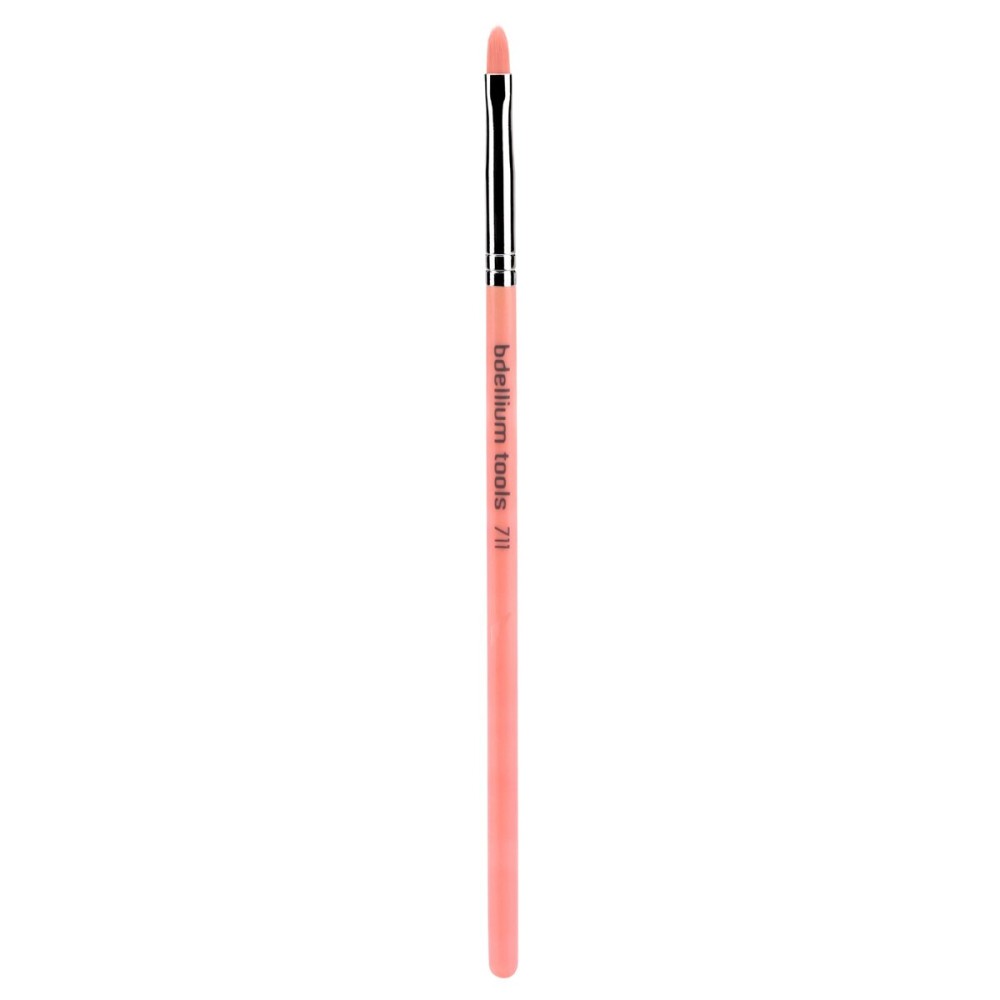 Bdellium Tools Professional Makeup Brush - Pink Bambu Series 711 Pointed Tip Liner - With Soft Synthetic Fibers, For Eye Lining (Pink, 1pc)