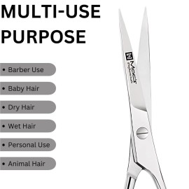 Macs Hair Scissors 6.5 Inch, Japanese Stainless Steel Hair Cutting Scissors, Razor Edge Barber Scissors, Professional Shears for Precision Haircuts, Ergonomic Handle Design Macs Hair Scissors 6.5 Inch, Japanese Stainless Steel Hair Cutting Scissors, Razor Edge Barber Scissors, Professional Shears for Precision Haircuts, Ergonomic Handle Design