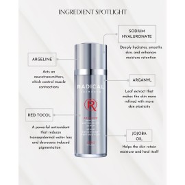 Radical Skincare Advanced Peptide Serum - Repairs and Smooths Skin to Reduce the Appearance of Wrinkles & Boosts Elasticity - For All Skin Types - Paraben Free - Assured Results (1 Fl Oz)
