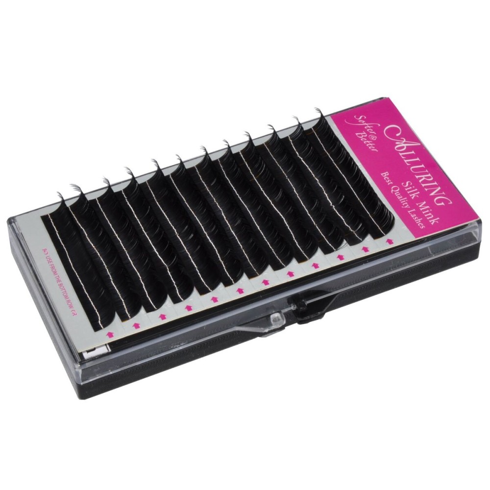 Alluring Silk Mink Eyelash Extensions Lashes - C Curl 3D lashes .07mm thickness (C .07 x 15mm) Alluring Silk Mink Eyelash Extensions Lashes - C Curl 3D lashes .07mm thickness (C .07 x 15mm)