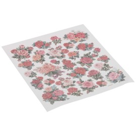 Tattoo King SK129MC-4911 Multicolored Sticker, Classic Roses