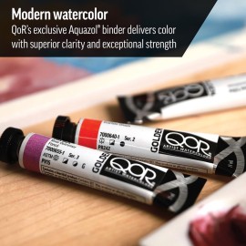 QoR Artist Watercolors by GOLDEN, Titanium White, 11 ml Tube, Professional Watercolor Paint, Semi-Transparent