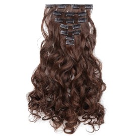 OneDor 20 Curly Full Head Clip in Synthetic Hair Extensions 7pcs 140g (2/30) OneDor 20 Curly Full Head Clip in Synthetic Hair Extensions 7pcs 140g (2/30)