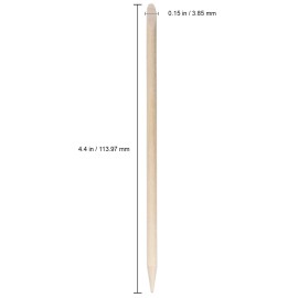 Beauticom USA Base Bulk Cuticle Wood Stick Pusher Manicure 4.5 in Length (1,000 Pieces)