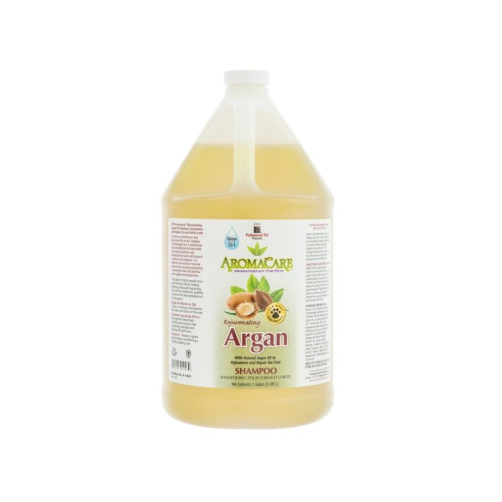 PPP AromaCare Rejuvenating Argan Shampoo for Dogs - Repairs Dry and Brittle Coats - Leaves Fur Silky & Shiny - 1 Gallon PPP AromaCare Rejuvenating Argan Shampoo for Dogs - Repairs Dry and Brittle Coats - Leaves Fur Silky & Shiny - 1 Gallon