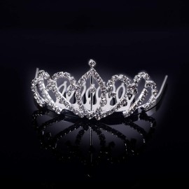 Mini 2.56 inchs Rhinestone Tiara Comb Crown for Girls Wedding Bride Prom Birthday Pegeant Prinecess Party Mini 2.56 inchs Rhinestone Tiara Comb Crown for Girls Wedding Bride Prom Birthday Pegeant Prinecess Party
