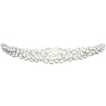 Scatter Faux Pearl Rhinestone Crystal Bridal Headband Tiara T1034