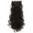 OneDor 20 Inches Curly Full Head Clip in Synthetic Hair Extensions 7pcs 140g (4-Dark Brown)